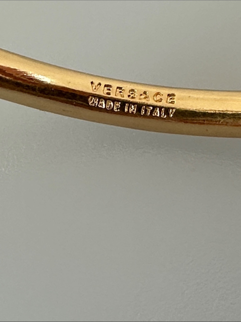 Versace Large Gold Hoop Earrings - Picture 4 of 7